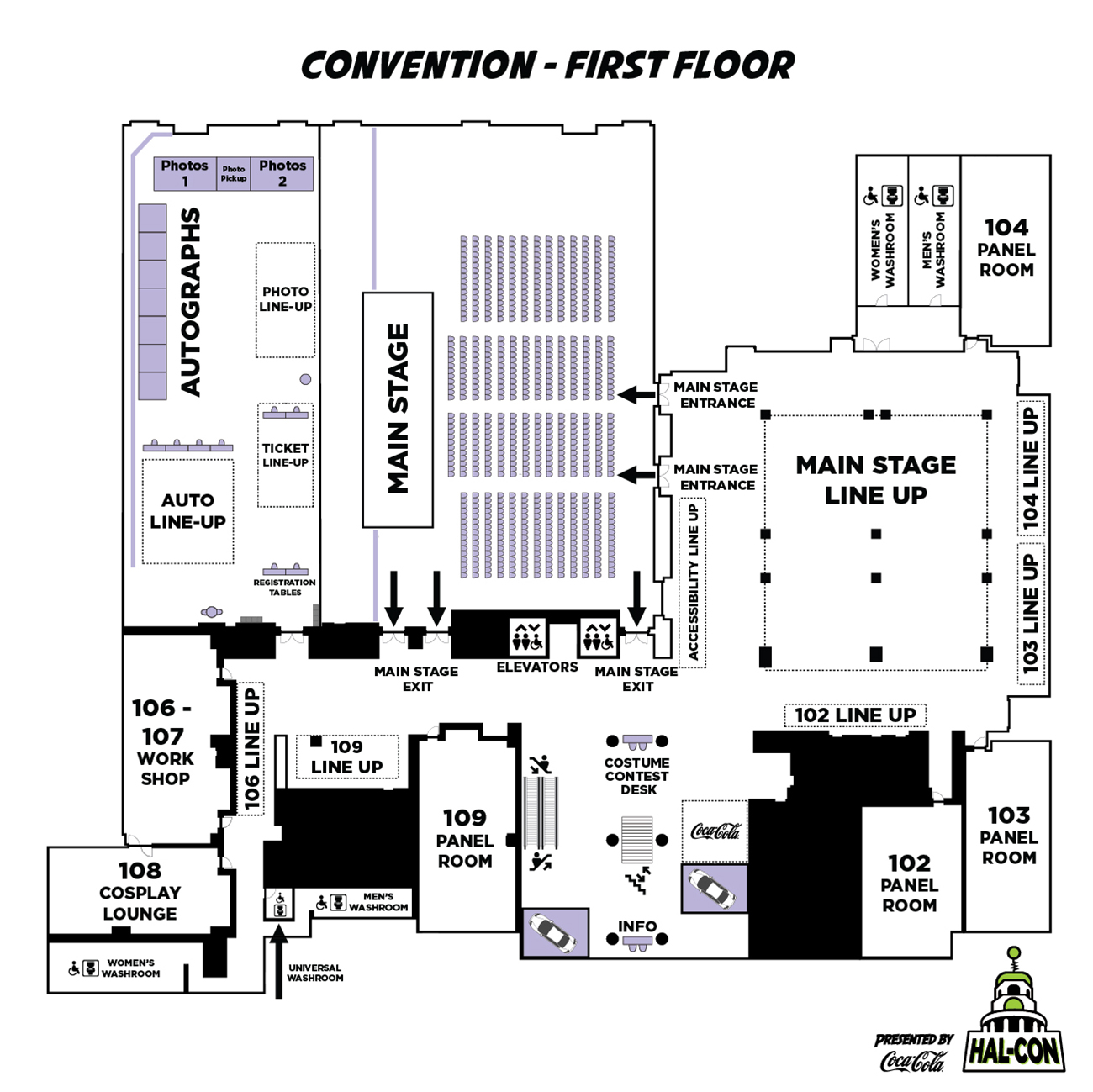 Map of the First Floor