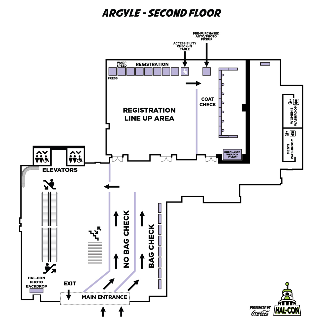 Map of the Second Floor