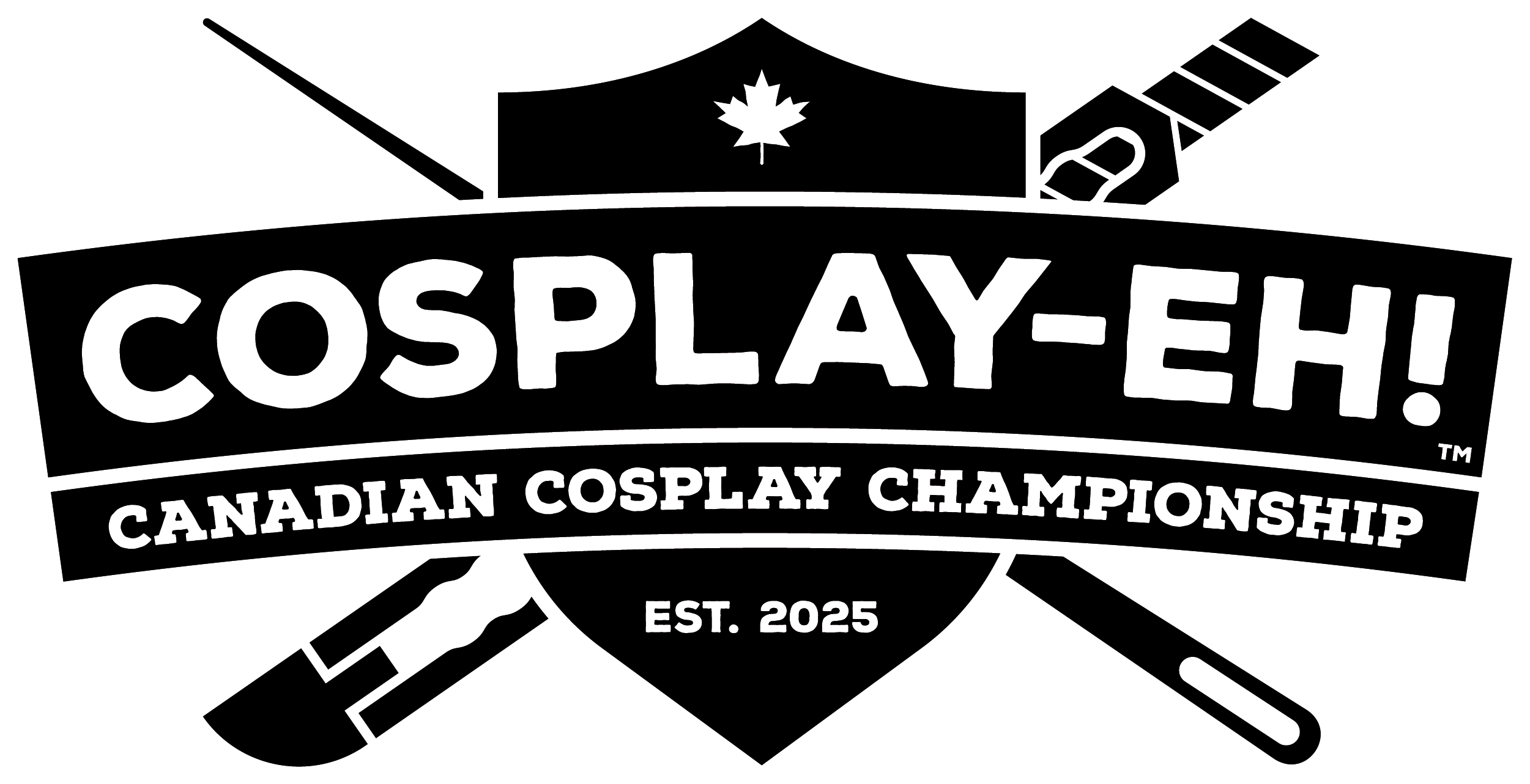 Cosplay-Eh_EN_B&W Cosplay-Eh! logo