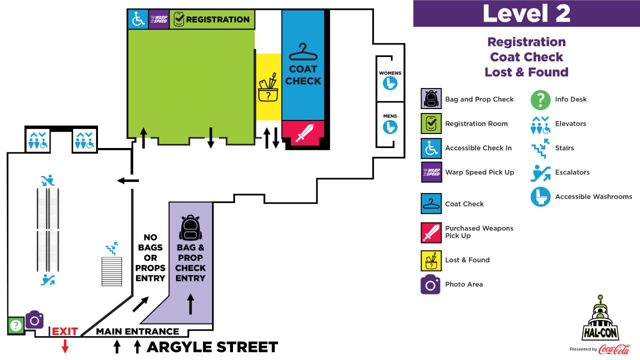 level 2 online map - 2025-1280 Hal-Con 2025 - Level 2 Map