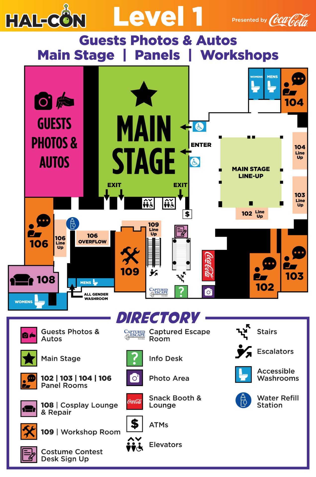 Hal-Con 2026 Level 1 Map