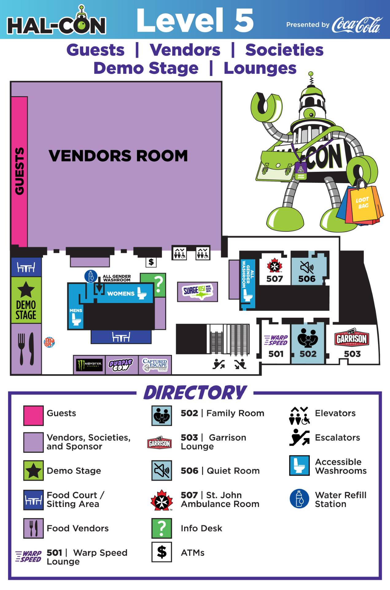 Hal-Con 2026 Level 5 Map