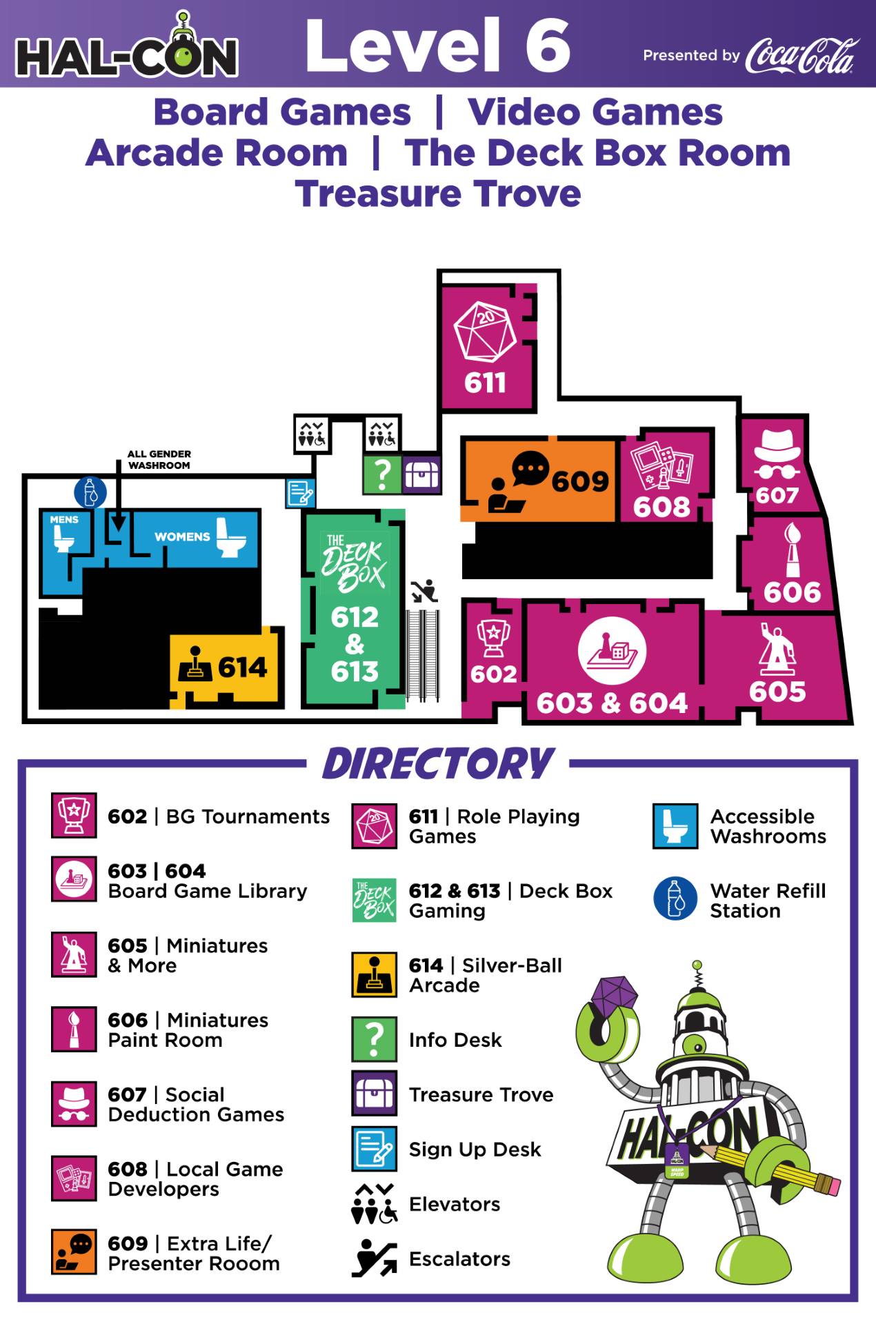 Hal-Con 2026 Level 6 Map